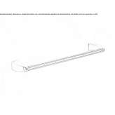 Towel rack in chrome-plated brass Meresti