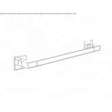 Towel rack in chrome-plated brass Salagnon