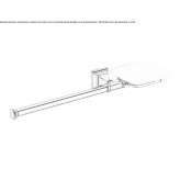 Soap dish/towel rack in chrome-plated brass Rosales