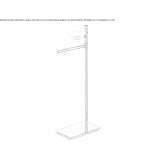 Floor column in chrome-plated brass Eberau