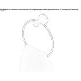 Metal towel ring Fritzens