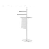 Free-standing towel rack in chrome-plated brass Yauya