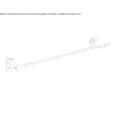 Towel rack in chrome-plated brass Bataysk