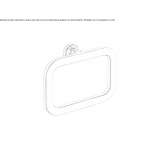 Towel ring in chrome-plated brass Hirm