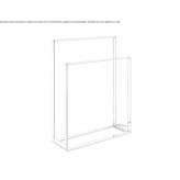 Free-standing towel rack in chrome-plated brass Kanadey