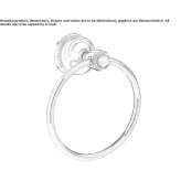Mosiężny pierścionek na ręcznik z kryształami Swarovski® Certaldo