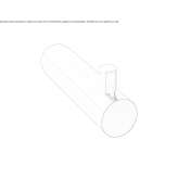 Towel rack in chrome-plated brass Elshout