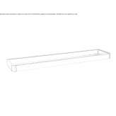 Towel rack in chrome-plated brass Kanadey
