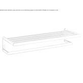 Towel rack in chrome-plated brass Moneague