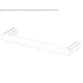 Towel rack in chrome-plated brass Xometla