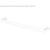 Towel rack in chrome-plated brass Xometla