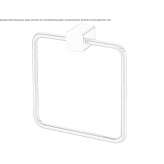 Towel ring in chrome-plated brass Moulins