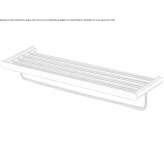 Towel rack in chrome-plated brass Xometla
