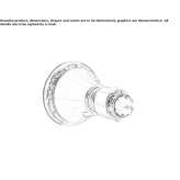 Mosiężny wieszak na ręcznik z kryształami Swarovski® Yutsa