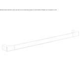 Towel rack in chrome-plated brass Geel