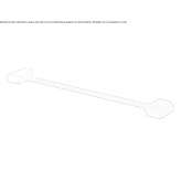 Aluminum towel rack Meggen