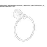 Brass towel ring Corbins
