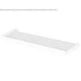 Towel rack in chrome-plated brass Xometla