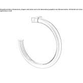 Towel ring in chrome-plated brass Kasel