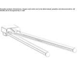 Swivel metal towel rack Dambu