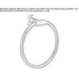 Metal towel ring Maylands