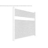Towel warmer made of chrome-plated steel, hot-mounted, wall-mounted Puracic