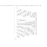 Steel towel warmer for hot water Puracic