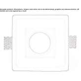 Built-in Spotlight plaster fixture Pinson