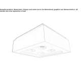 LED lighting fixture in plasterboard Vargon