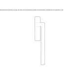 Brass handle for sliding windows Policka
