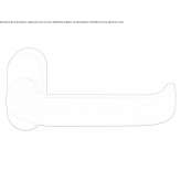 Powder-coated aluminum handle on the rosette Lyski