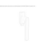 Zamac window handle Osina