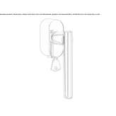 DK window handle with a lock on the rosette Hackham