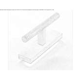 Stainless steel handle on the back plate Ronsecco