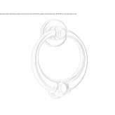 Brass door knocker Giera