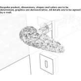 Crystal door handle Szob