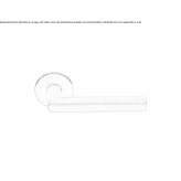 Stainless steel handle with rosette lock Haisnes