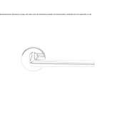 Zinc handle with a lock on the rosette Bellaghy
