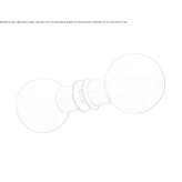 Stainless steel door knob / Shower knob Galgon