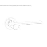 Brass door handle on a rosette Hagfors