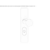 Door knob with lock on the back plate Tame