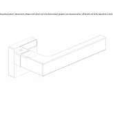 Klamka mosiężna na płycie tylnej Gaissau