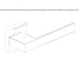 Metal handle on a rosette Halchiu