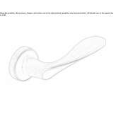 Klamka mosiężna na rozecie Swaffham