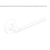 Steel handle on a rosette Enciso