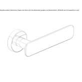 Klamka mosiężna na rozecie Beilrode