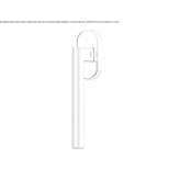 Metal window handle in a modern style on a rosette Skore