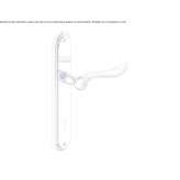 Brass handle on a sign with a lock Kaarst