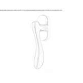 Brass window handle on a rosette Rovinj