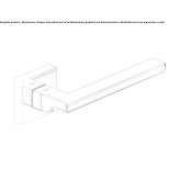 Klamka metalowa na rozecie Lockwood